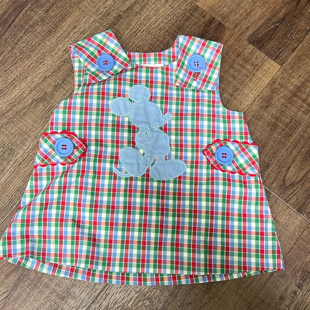 Beaufort bonnet Company embroidered Mickey dress overall jumper 0-6 months